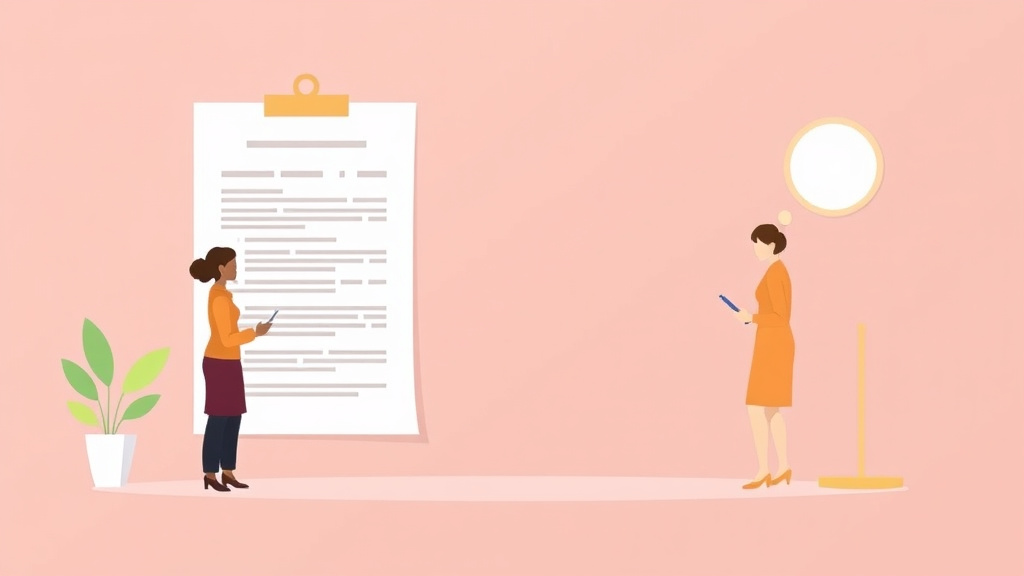 Illustration showing key concepts related to separation agreement form: how to draft one
