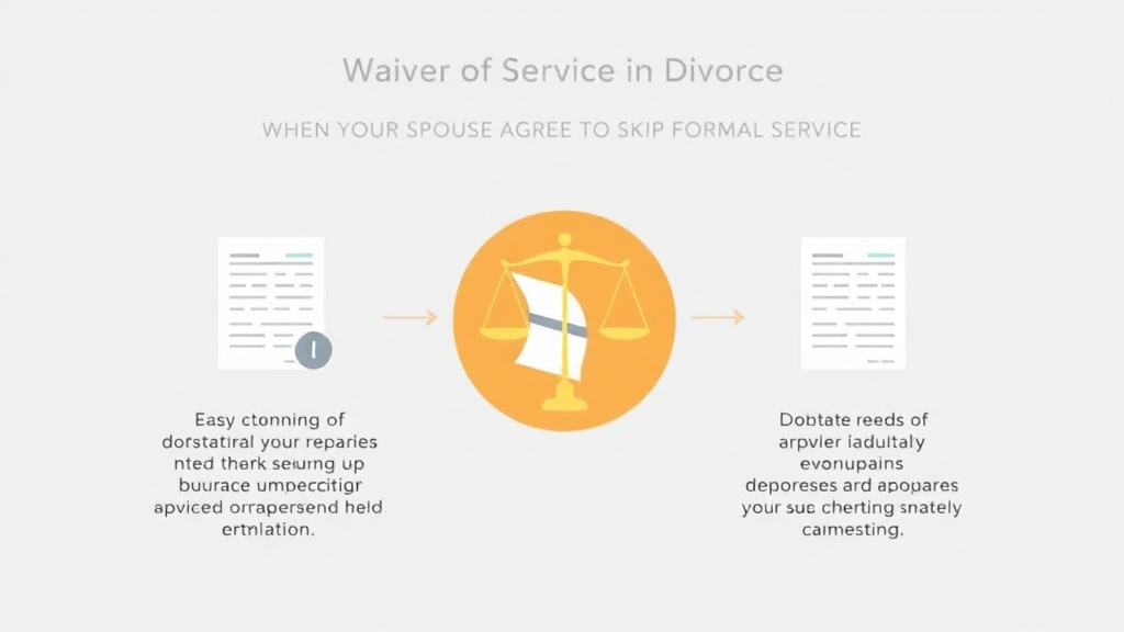 Visual guide for practical steps in waiver of service in divorce: when your spouse agrees to skip formal service