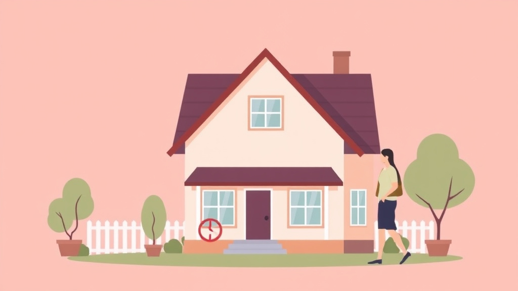 Illustration showing key concepts related to buying a house after divorce: qualifying for a mortgage