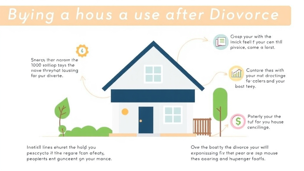 Visual guide for practical steps in buying a house after divorce: qualifying for a mortgage