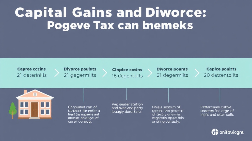 Visual guide for practical steps in capital gains and divorce: tax on property transfers