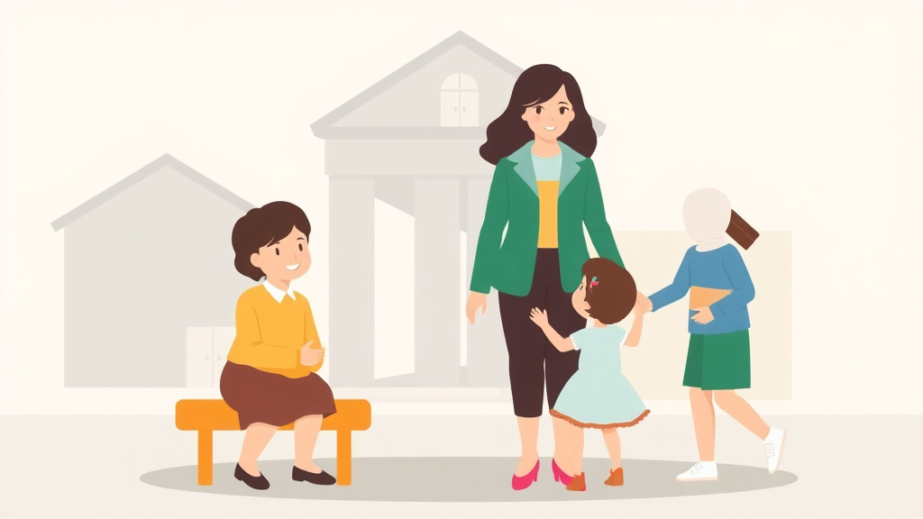 Illustration showing key concepts related to claiming children on taxes after divorce: who gets the exemption