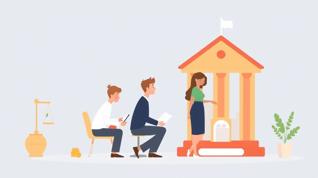 Illustration showing key concepts related to 529 plans and college savings in divorce