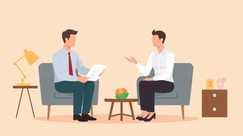 Illustration showing key concepts related to deferred compensation in divorce: division strategies