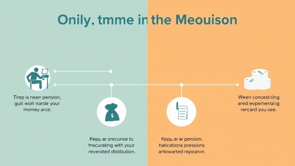 Illustration showing key concepts related to dividing a pension in divorce: valuation and distribution