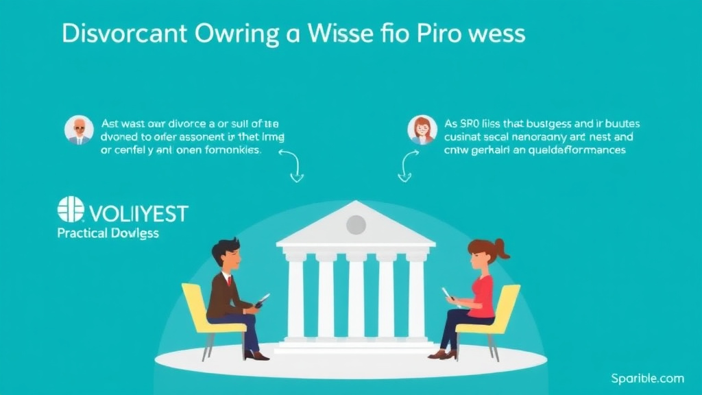 Visual guide for practical steps in divorce when you own a business: valuation and division