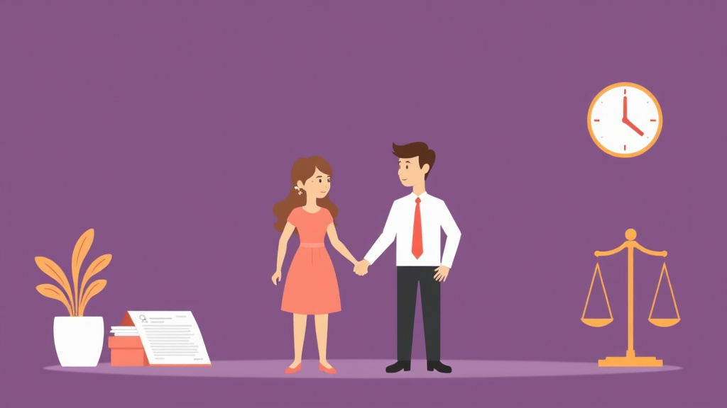 Illustration showing key concepts related to divorce and tax filing status: married, single, or head of household