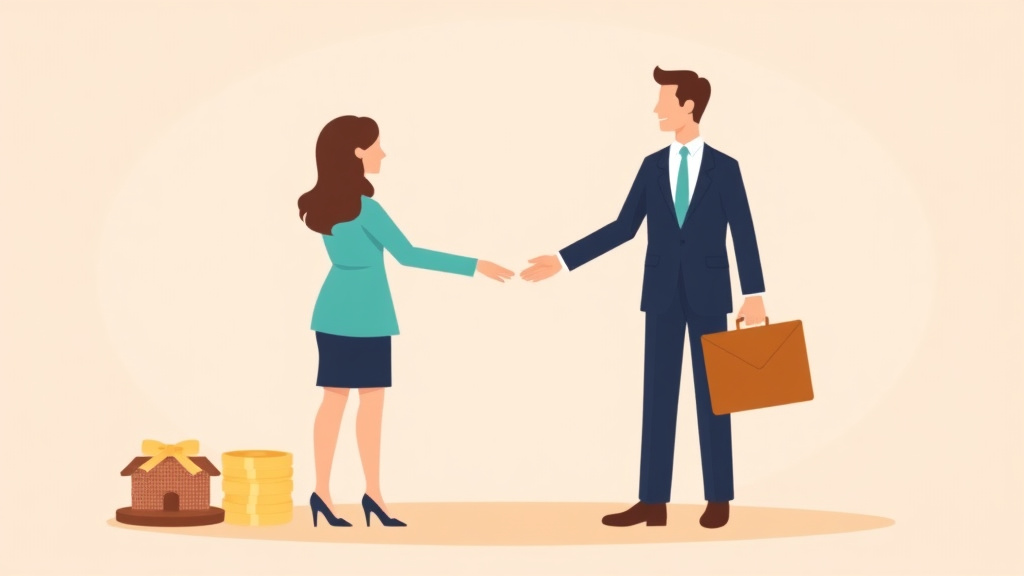 Illustration showing key concepts related to equitable distribution: how most states divide assets