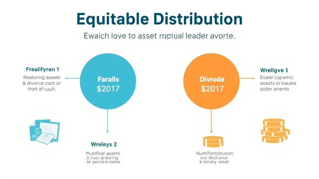 Visual guide for practical steps in equitable distribution: how most states divide assets