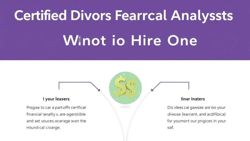 Visual guide for practical steps in certified divorce financial analysts: when to hire one