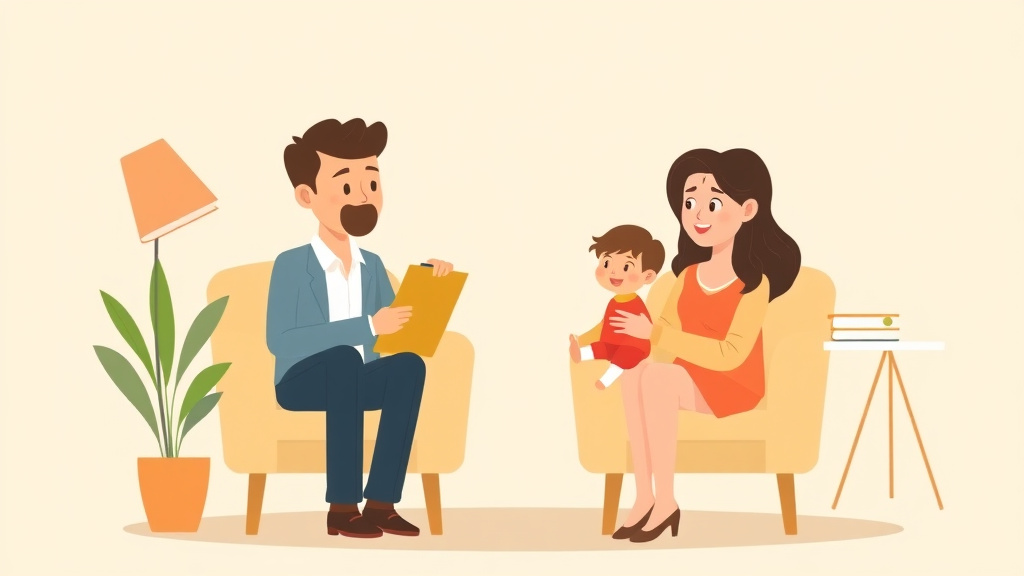Illustration showing key concepts related to financial planning for single parents after divorce