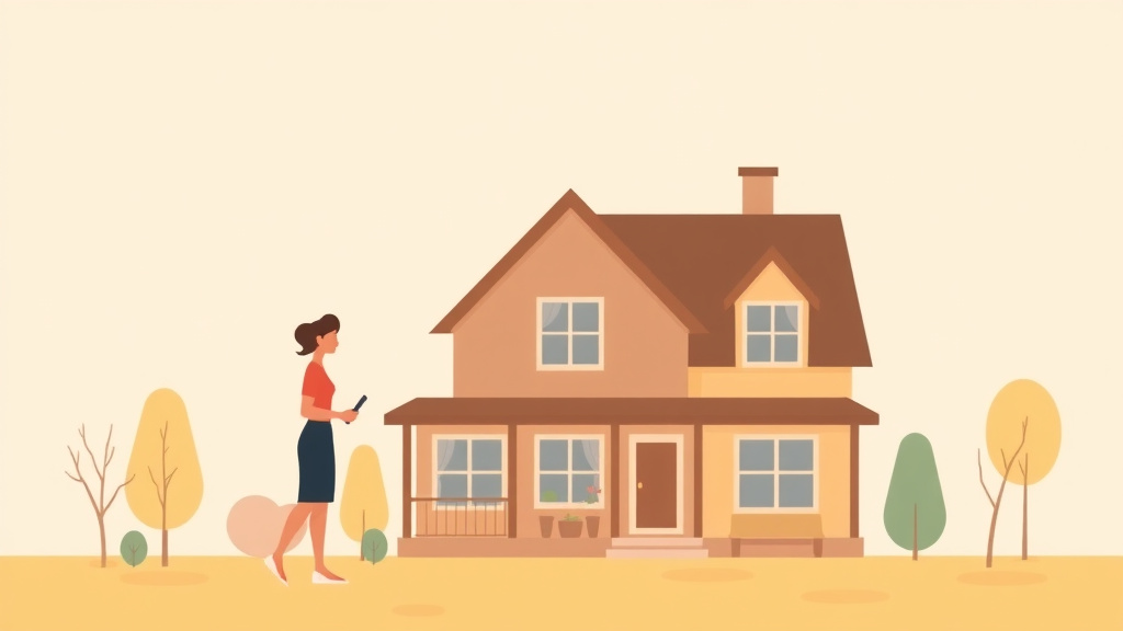 Illustration showing key concepts related to what happens to the house in divorce: your three options