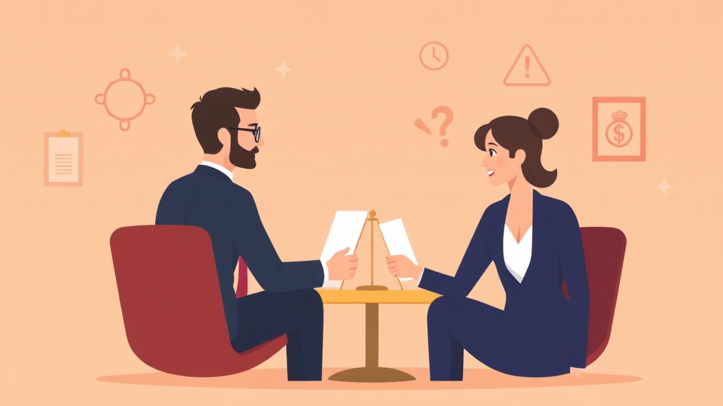 Illustration showing key concepts related to intellectual property in divorce: patents, copyrights, and royalties