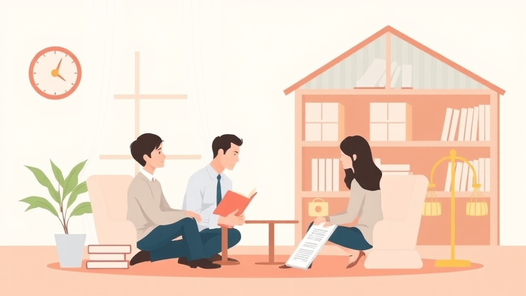 Illustration showing key concepts related to life insurance in divorce: requirements and beneficiary changes