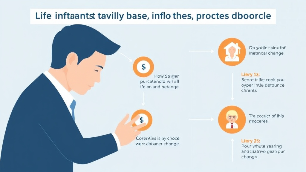 Visual guide for practical steps in life insurance in divorce: requirements and beneficiary changes