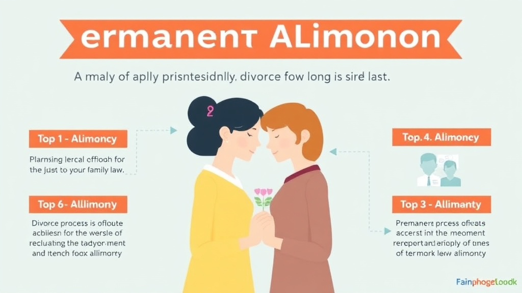 Visual guide for practical steps in permanent alimony: when it applies and how long it lasts