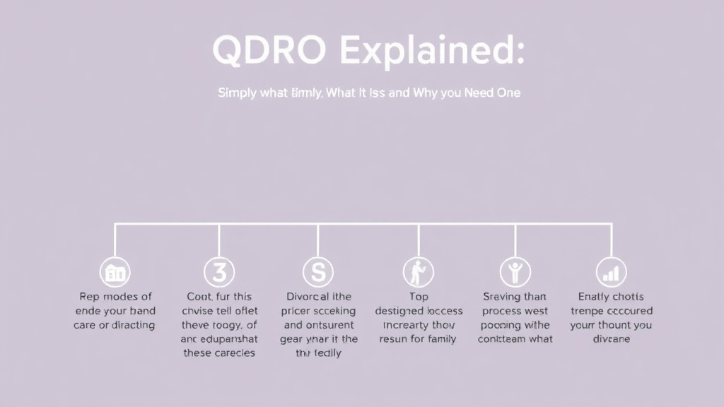 Visual guide for practical steps in qdro explained simply: what it is and why you need one