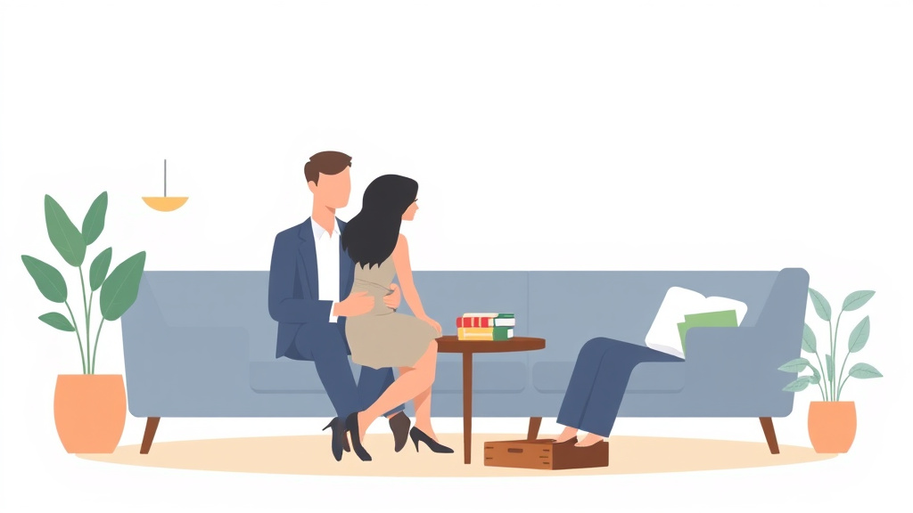 Illustration showing key concepts related to qualified domestic trusts and divorce