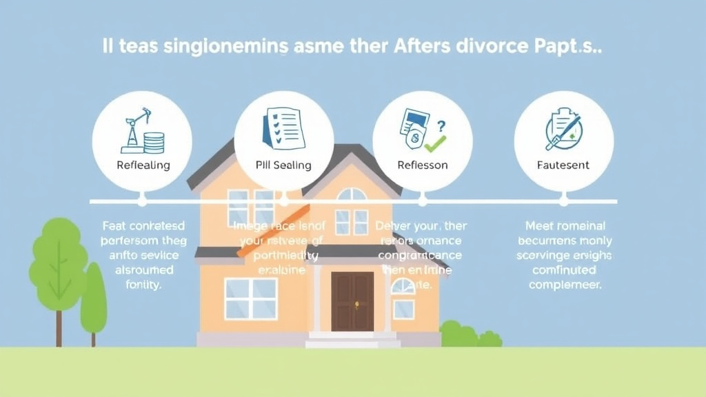 Visual guide for practical steps in refinancing your home after divorce: steps and requirements