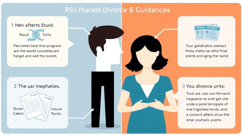 Visual guide for practical steps in rsus in divorce: dividing restricted stock units