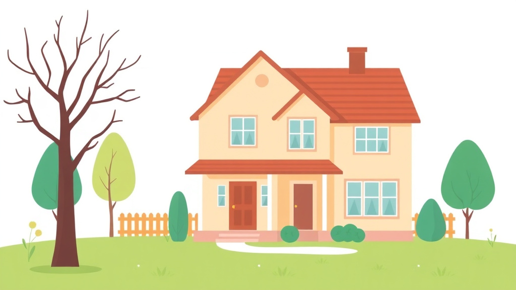 Illustration showing key concepts related to selling the house during divorce: timeline and tax implications