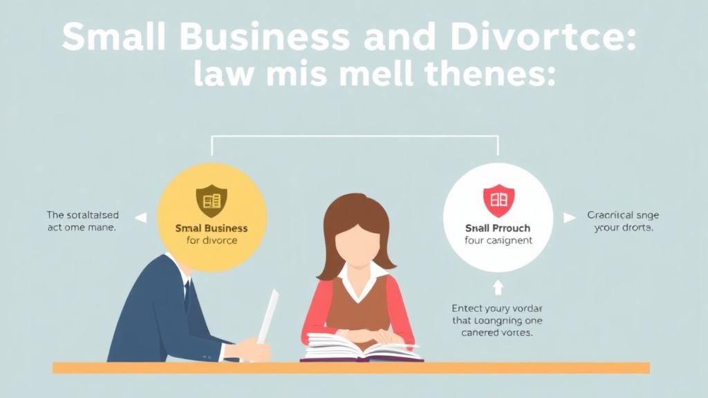 Visual guide for practical steps in small business and divorce: protecting your company