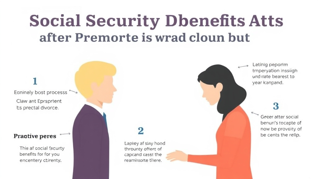 Visual guide for practical steps in social security benefits after divorce: eligibility and how to claim