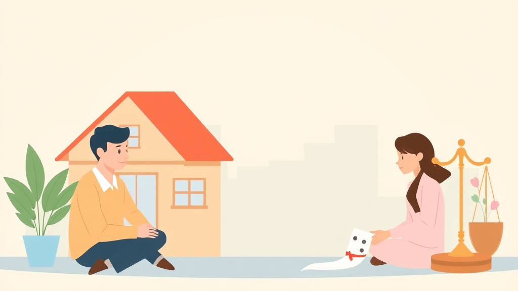 Illustration showing key concepts related to tax consequences of property transfers in divorce