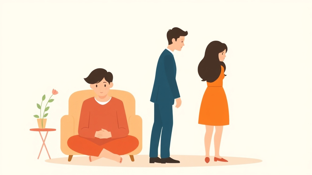 Illustration showing key concepts related to temporary alimony: support during the divorce process