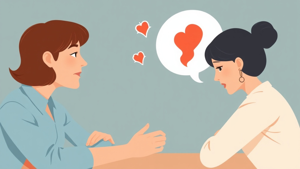 Illustration showing key concepts related to managing anger during and after divorce