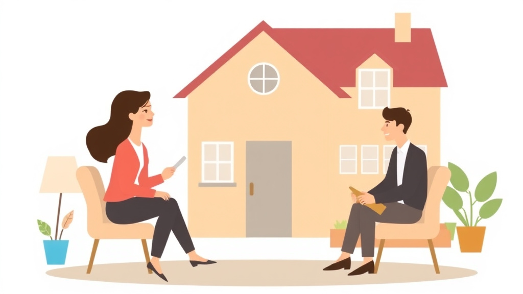 Illustration showing key concepts related to getting out of a lease after divorce