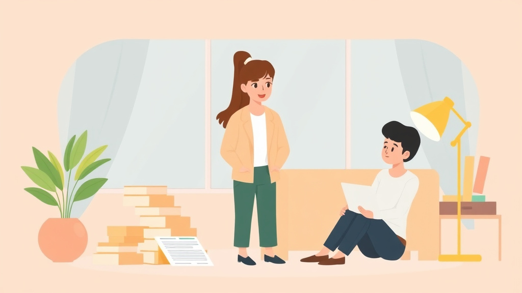 Illustration showing key concepts related to budgeting on a single income after divorce