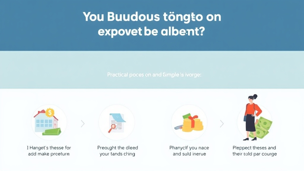 Visual guide for practical steps in budgeting on a single income after divorce