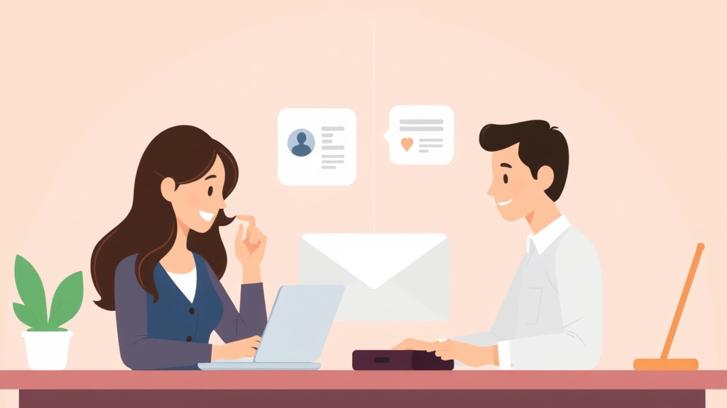 Illustration showing key concepts related to changing your email and online accounts after divorce name change