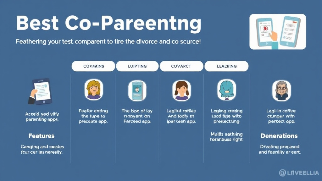 Visual guide for practical steps in best co-parenting apps: features and comparison