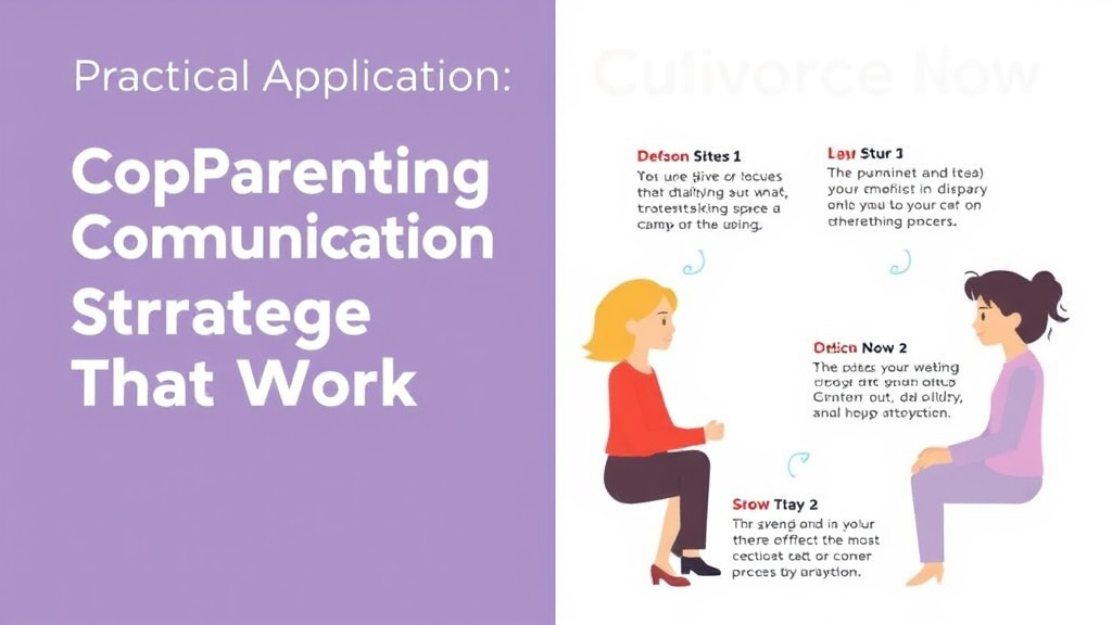 Visual guide for practical steps in co-parenting communication: strategies that work
