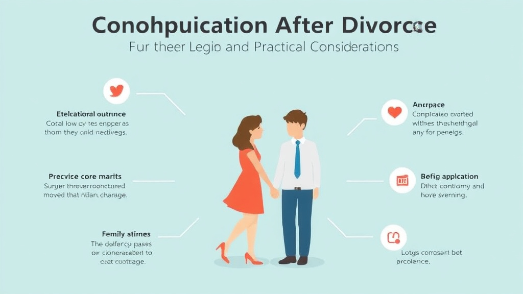 Visual guide for practical steps in cohabitation after divorce: legal and practical considerations