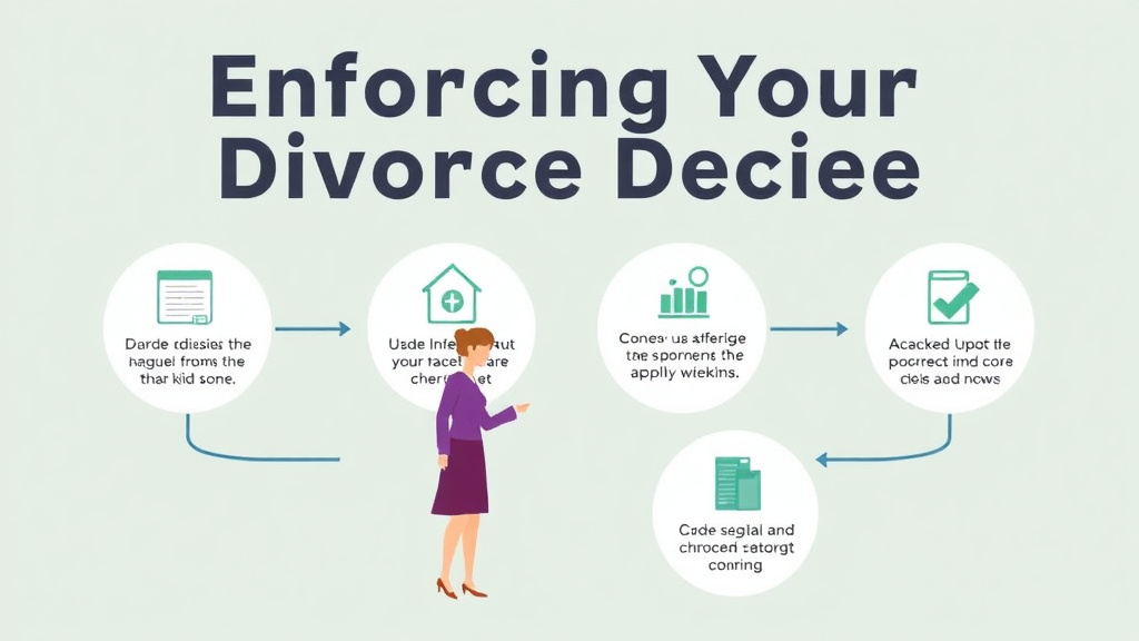 Visual guide for practical steps in enforcing your divorce decree: what to do when your ex doesn't comply