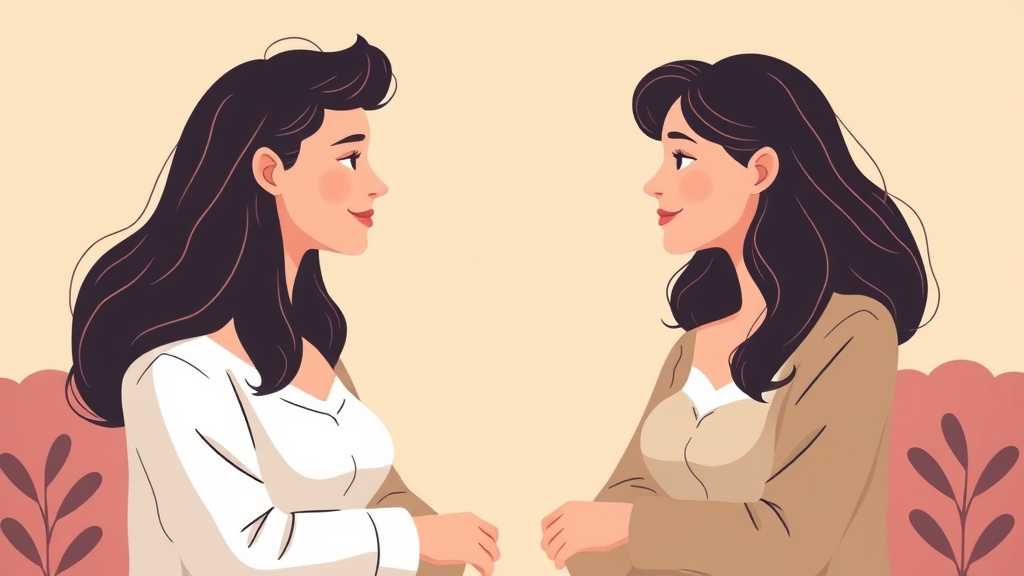 Illustration showing key concepts related to health and wellness after divorce: physical and mental