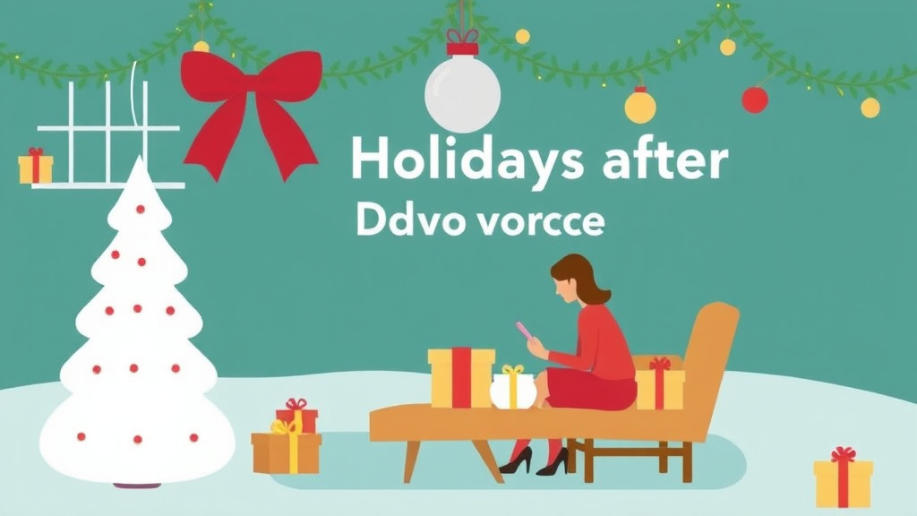 Visual guide for practical steps in navigating holidays after divorce: creating new traditions