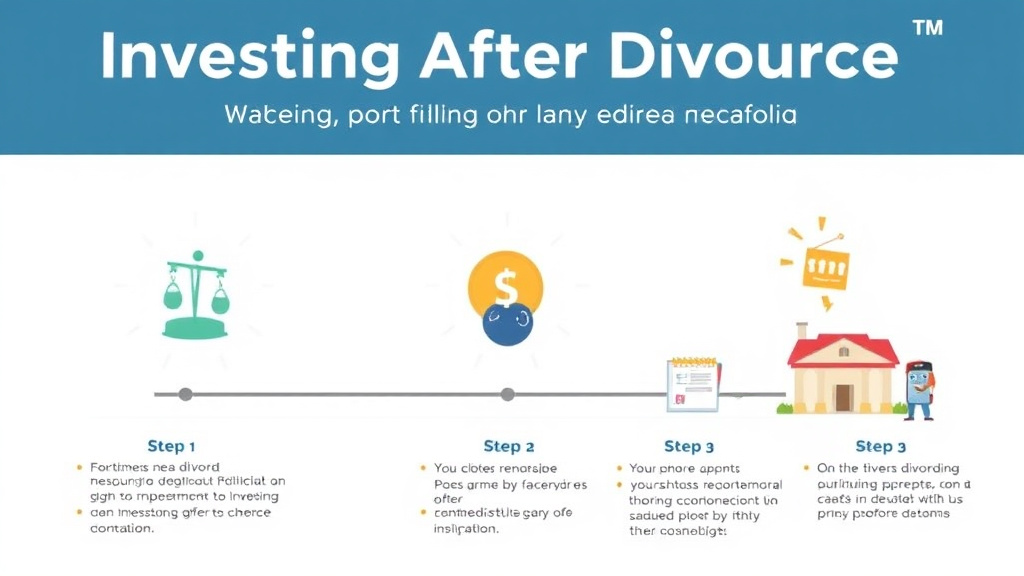 Visual guide for practical steps in investing after divorce: rebuilding your portfolio