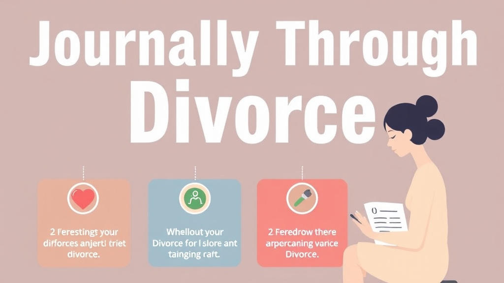 Visual guide for practical steps in journaling through divorce: a healing practice
