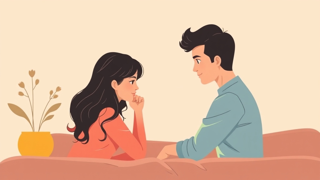 Illustration showing key concepts related to coping with loneliness after divorce