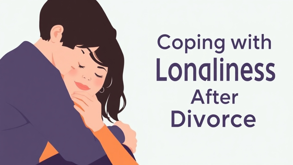 Visual guide for practical steps in coping with loneliness after divorce