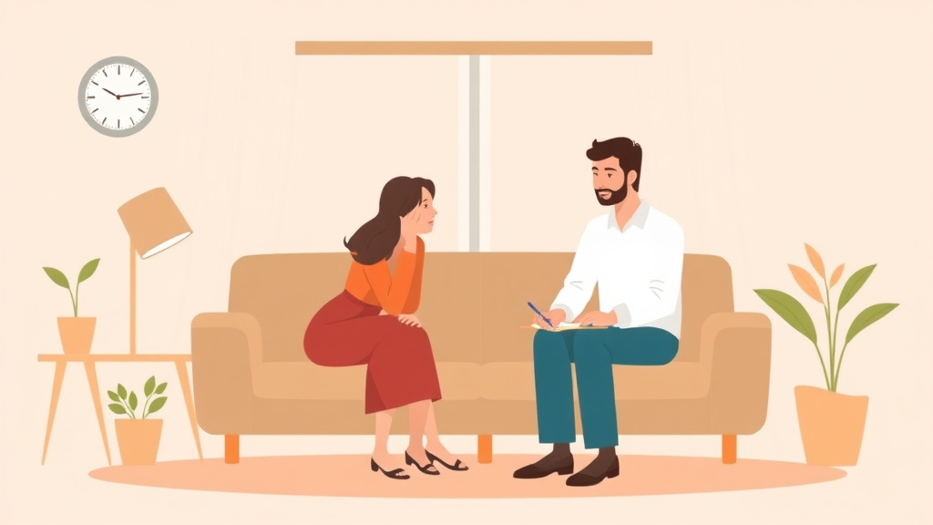 Illustration showing key concepts related to long-term care planning after divorce