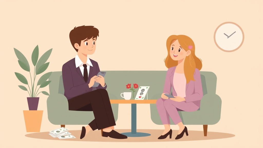 Illustration showing key concepts related to managing alimony payments: paying and receiving