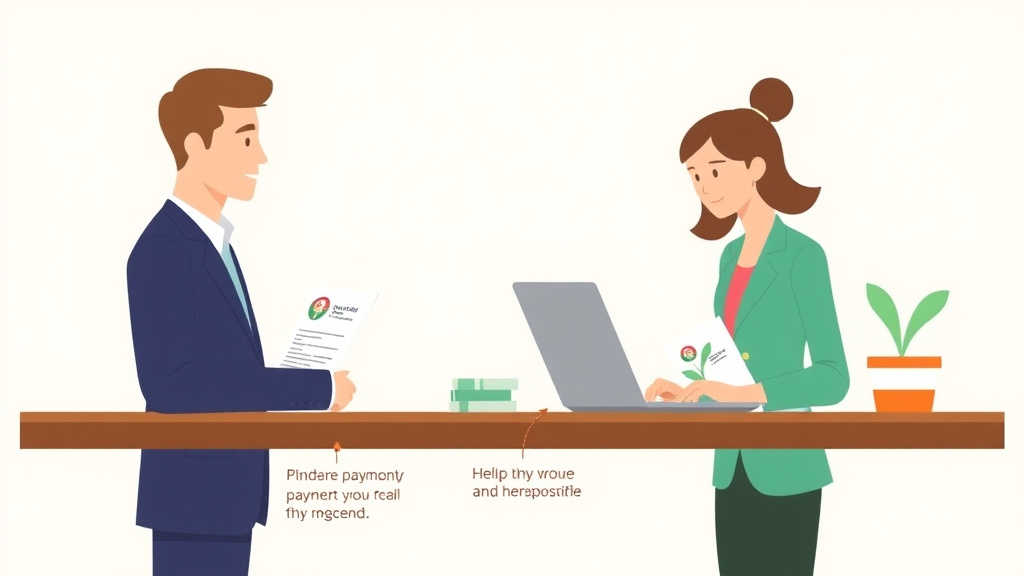 Visual guide for practical steps in managing alimony payments: paying and receiving