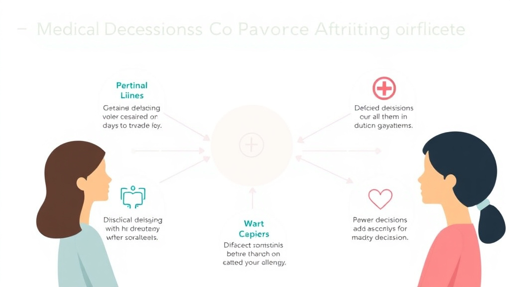 Visual guide for practical steps in medical decisions after divorce: co-parenting healthcare