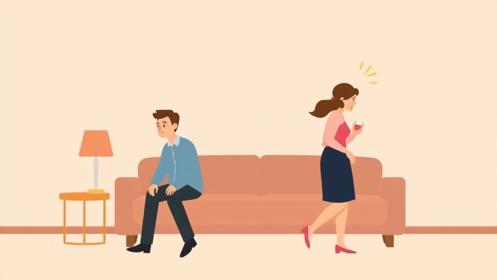 Illustration showing key concepts related to moving on emotionally from divorce: a timeline