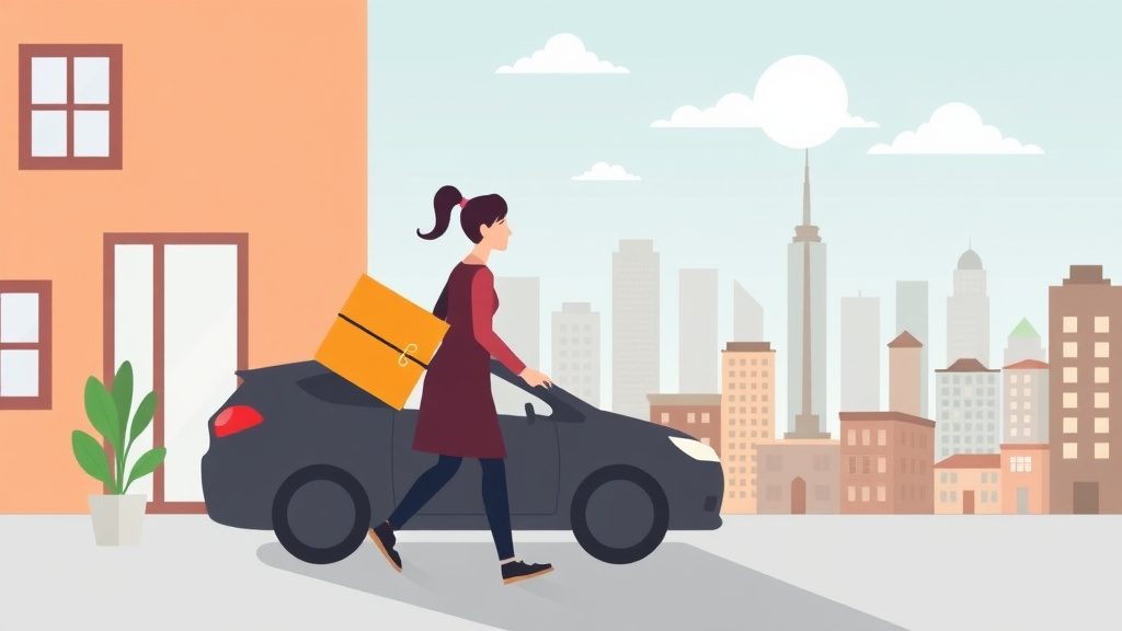 Visual guide for practical steps in moving to a new city after divorce: starting fresh